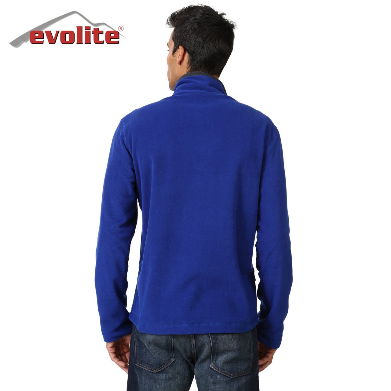 Evolite Men's Fuga Microfibre Fleece Sweater - Blue - Image 2