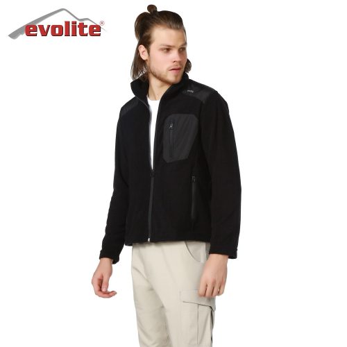 Evolite Unisex Icon Fleece Jacket -Black