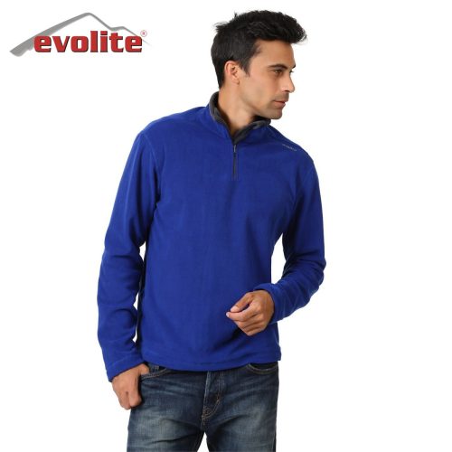 Evolite Men's Fuga Microfibre Fleece Sweater - Blue