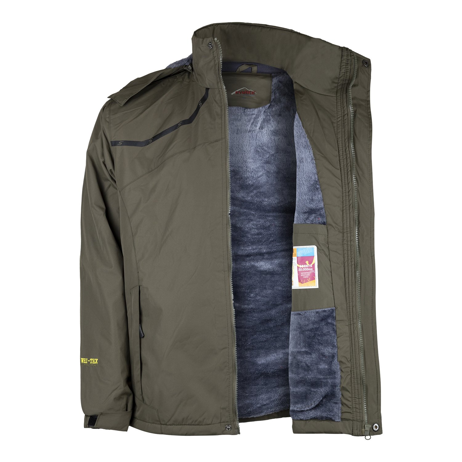 Evolite Men's Thunder Jacket-Khaki - Image 5