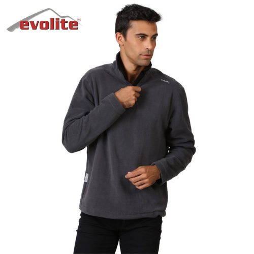 Evolite Men's Fuga Microfibre Fleece Sweater-Grey