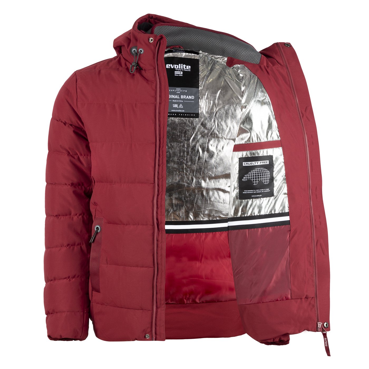 Evolite Men's Vertex Jacket-Burgundy